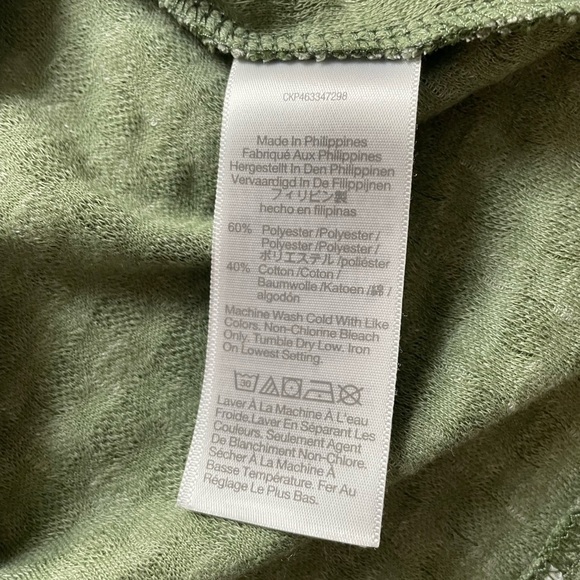 Madewell Jacquard Puff Sleeve Mini Dress Gingham Faded Palm Green Small Cottage - Picture 9 of 13